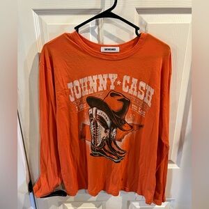 Daydreamer Johnny Cash Long Sleeve Top